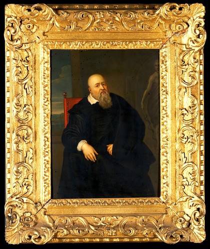 Sir Theodore Turquet de Mayerne (1573-1655), physician. Oil painting by Jacob Andries Beschey after Sir P.P. Rubens.