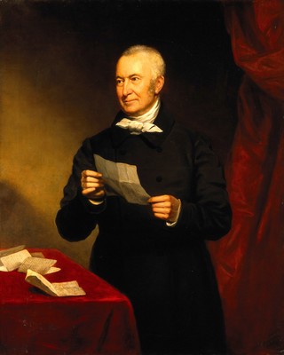 William Newnham (1790-1865), medical practitioner at Farnham, Surrey, "in practice before 1815". Oil painting by James Andrews, 1856.