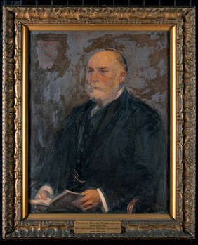 Frederick Belding Power, chemist, pharmacologist and pharmacognosist. Oil painting by W. E. Webster.