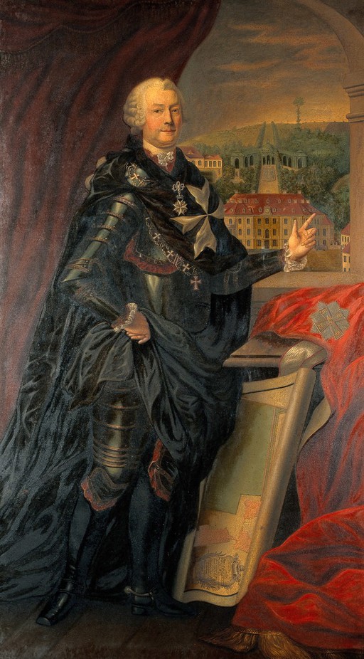 Adam Rudolf von Schonberg. Oil painting after A. Graff