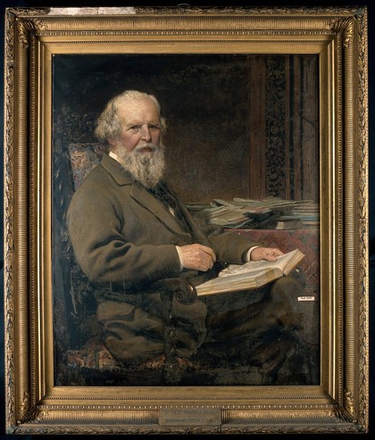 Richard Parnell, doctor of medicine and natural historian. Oil painting by Norman Macbeth.