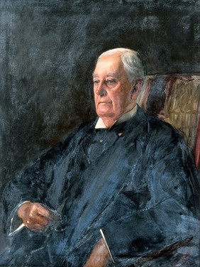 Sir St. Clair Thomson. Oil painting by A.B. Klein, 1932.