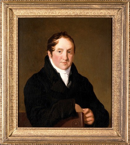 A man. Oil painting.