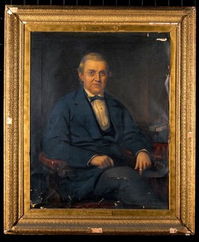 Sir Charles Wheatstone. Oil painting by S. Hodges.