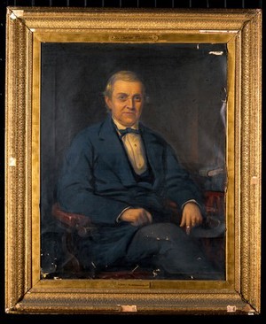 view Sir Charles Wheatstone. Oil painting by S. Hodges.
