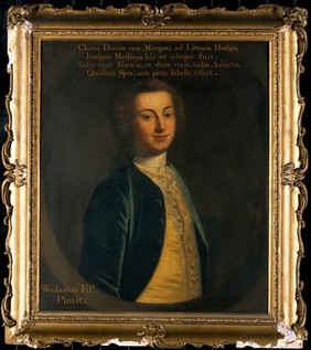 A physician of Margate, Kent. Oil painting attributed to John Wollaston.