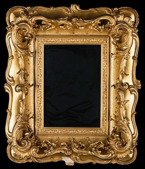 view Frame. Carved and gilt wood.