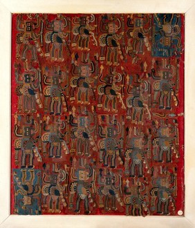 Animal gods (?). Tapestry by a Tibetan artist.