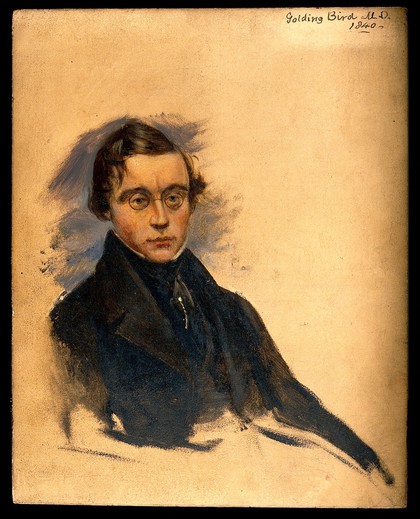 Golding Bird (1814-1854), physician and natural philosopher. Oil painting by Alexander Craig, 1840.