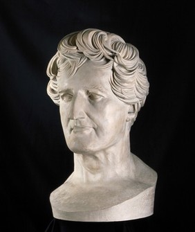 Georges-Léopold-Chrétien-Frédéric-Dagobert, Baron Cuvier. Plaster bust by P.-J. David d'Angers, 1838.