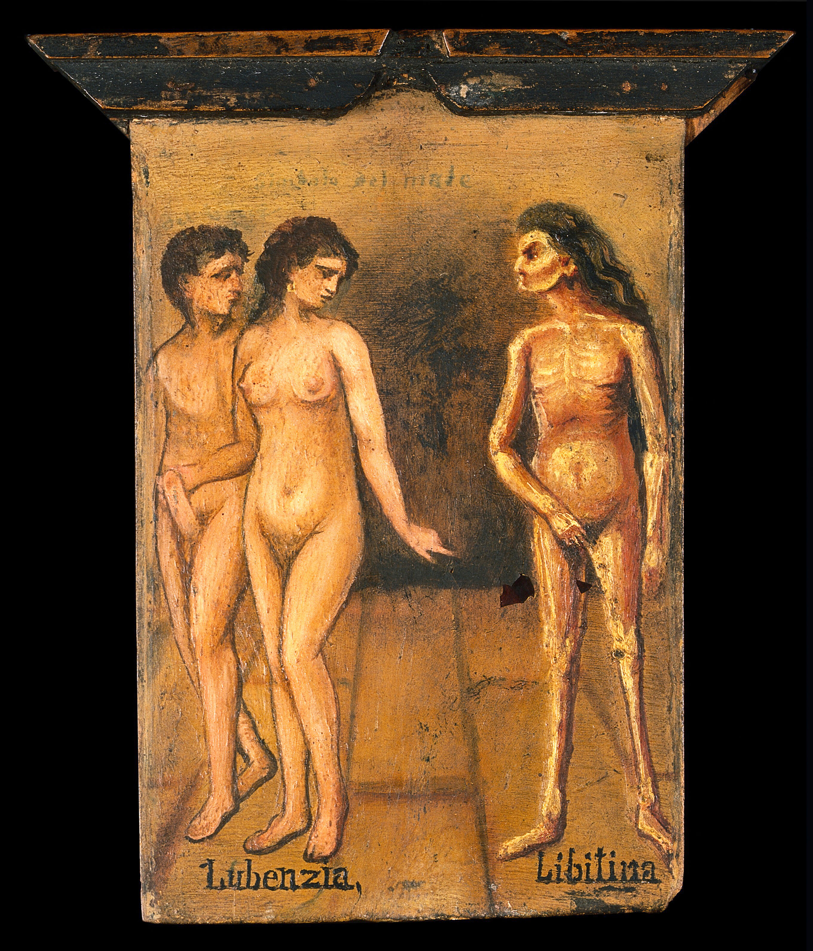 A Man And A Woman Left With Death Right Oil Painting By