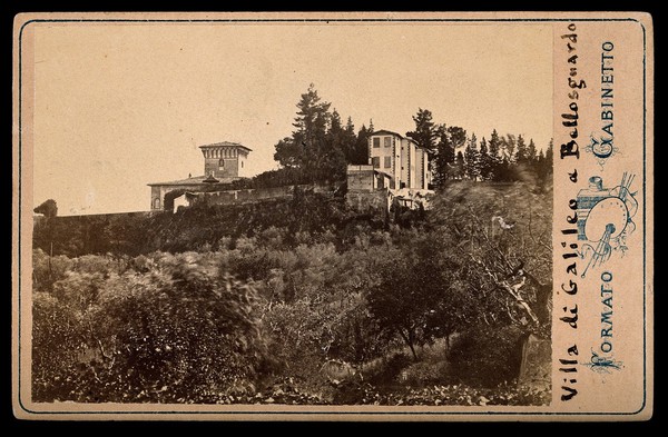 Galileo Galilei's villa at Bellosguardo. Photographic postcard.