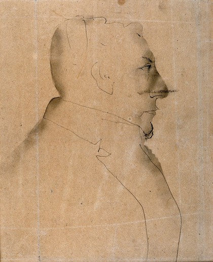 A member of the Jenner family. Pencil and wash, 1800/1820?.