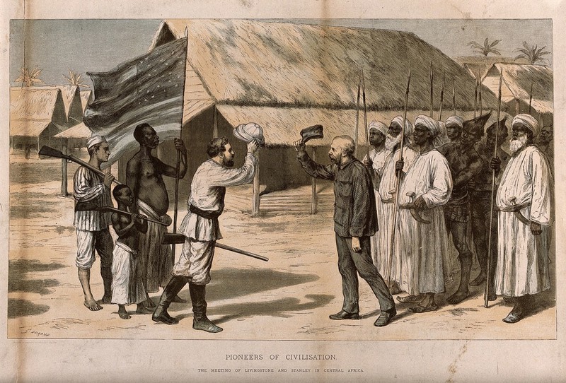 The meeting between David Livingstone and Henry Morton Stanley in