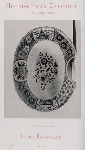 A barber's bowl. Phototype by C. Rosa & Cie.
