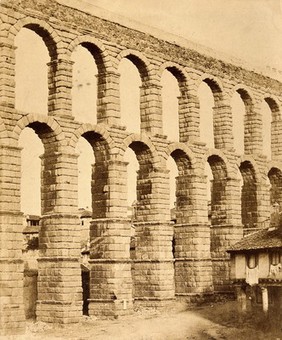 The aqueduct at Segovia. Photograph by C. Clifford.