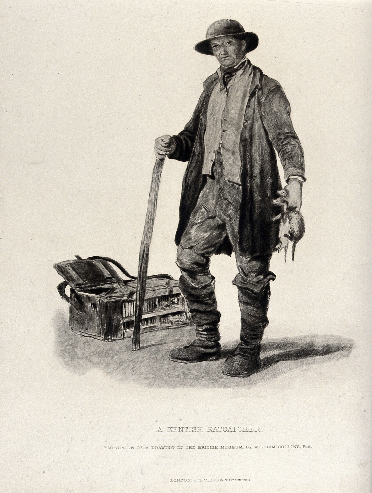 A Kentish rat-catcher. Photomezzotint after a drawing by W. Collins., by William Collins