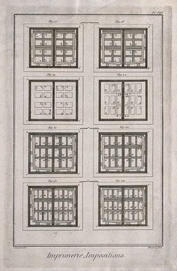 Printing. Engraving by R. Benard after L.-J. Goussier.
