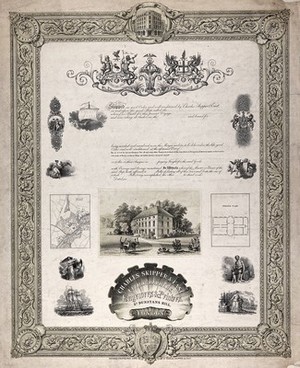 view Printing: a specimen sheet illustrating a variety of different printing work. Lithograph with letterpress.