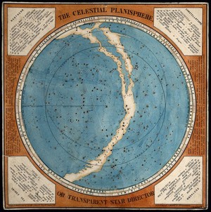 view The celestial planisphere or transparent star director.