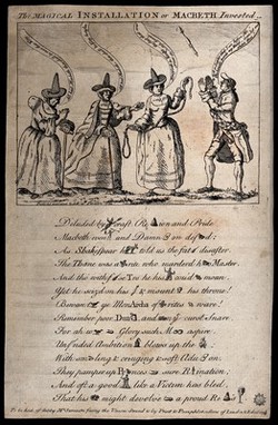 Witchcraft: Macbeth seeing the three witches, with other