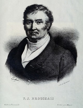 François Joseph Victor Broussais. Photograph after Leder.