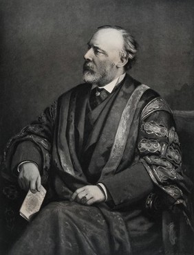 Sir Andrew Clark. Photogravure after R. Lehmann.