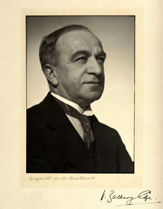 Sir Vincent Zachary Cope. Photograph by Speaight Ltd.