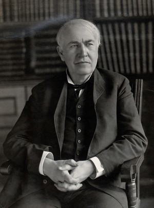 view Thomas Alva Edison. Photograph.