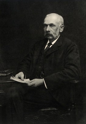 Sir Rickman John Godlee. Photogravure by Elliott & Fry.