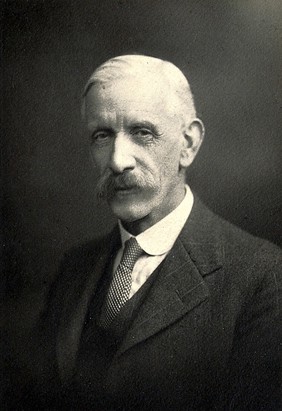 Sir Frederick Gowland Hopkins. Photograph by J. Palmer Clarke.