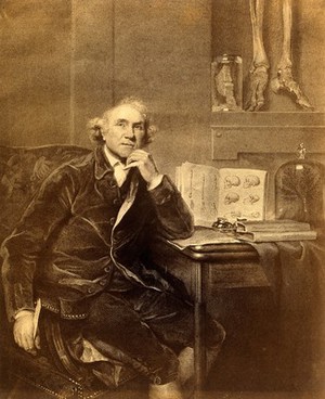 view John Hunter. Photograph after Sir Joshua Reynolds.