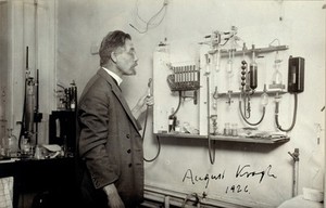 view August Krogh. Photograph, 1926.