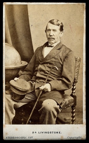 view David Livingstone. Photograph by the London Stereoscopic & Photographic Company.