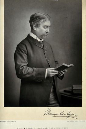 Sir Joseph Norman Lockyer. Photograph by Walery.