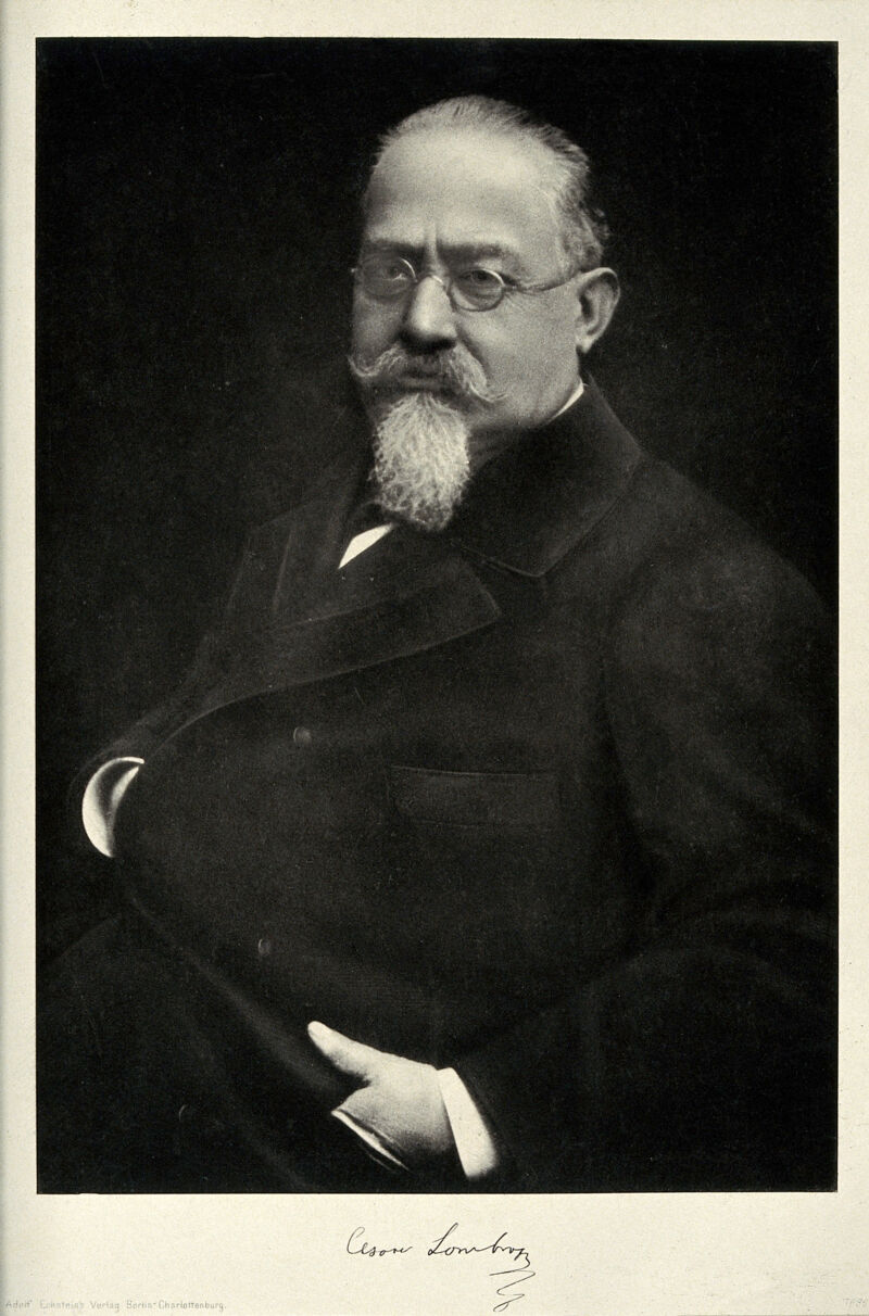 Cesare Lombroso Photogravure Wellcome Collection