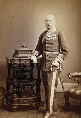 Sir Thomas Longmore. Photograph by Adams & Stilliard, 1877.