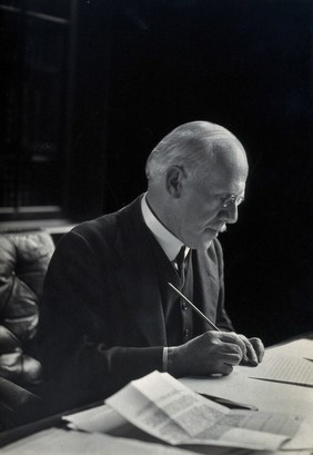 Sir George Newman. Photograph.