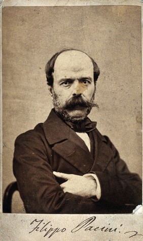 Filippo Pacini. Photograph by A. Hautmann e Ca.