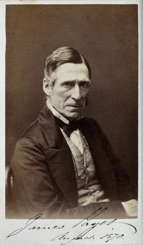 Sir James Paget. Photograph, 1870.
