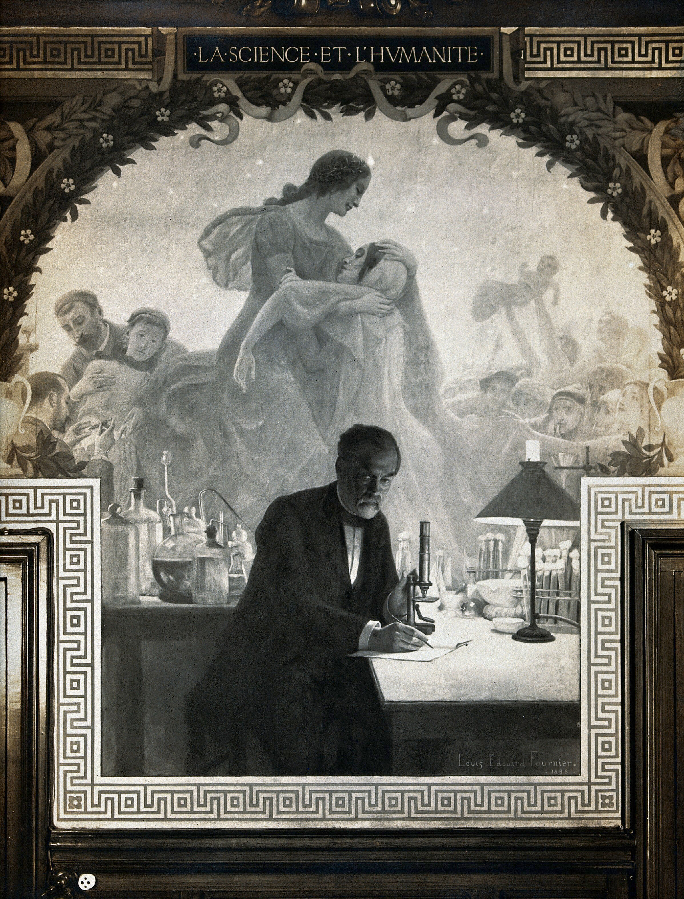 Louis Pasteur Photograph After A Painting By Louis Edouard