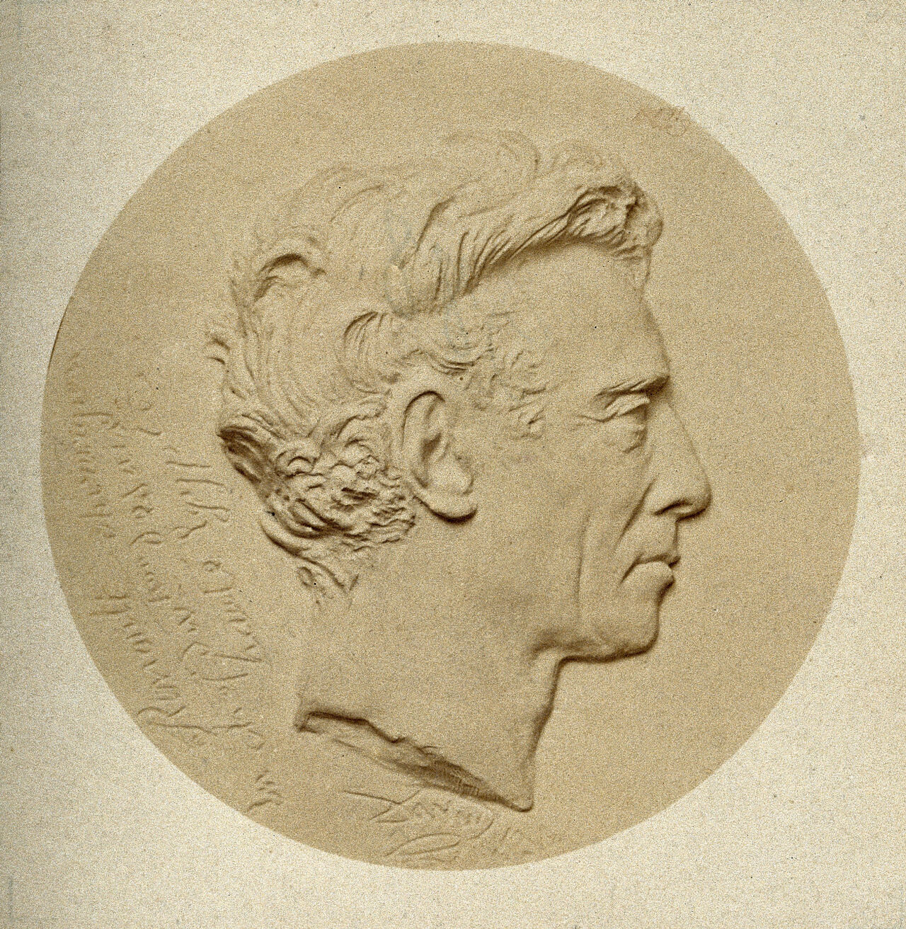 Adrien-Jacques Renoult. Photograph after David d'Angers, 1834., by David d'Angers