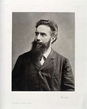 view Wilhelm Conrad Roentgen. Photogravure.