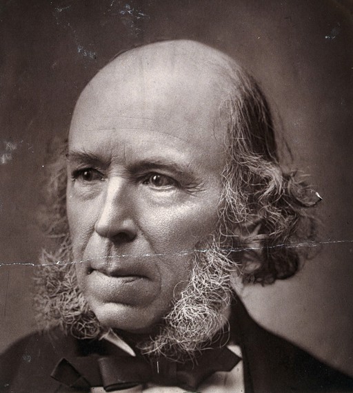 Herbert Spencer. Photograph, 1889.