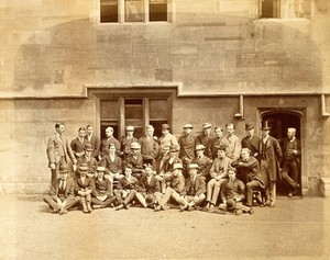 view Pembroke College students, Oxford University: group portrait. Photograph, 1869.