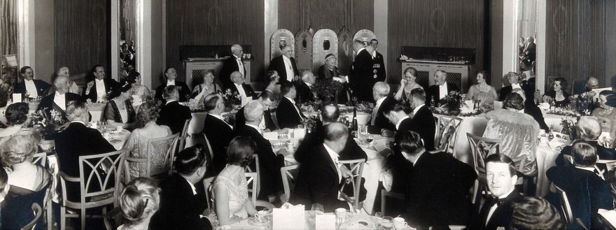 Royal African Society dinner, 1931; a presentation. Photograph by Swaine, 1931.