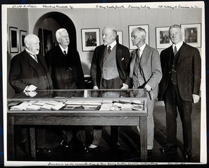 view Johns Hopkins University, Baltimore: the opening of the Henry Barton Jacobs Room, 1932. Photograph, 1932.