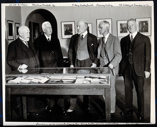 Johns Hopkins University, Baltimore: the opening of the Henry Barton Jacobs Room, 1932. Photograph, 1932.