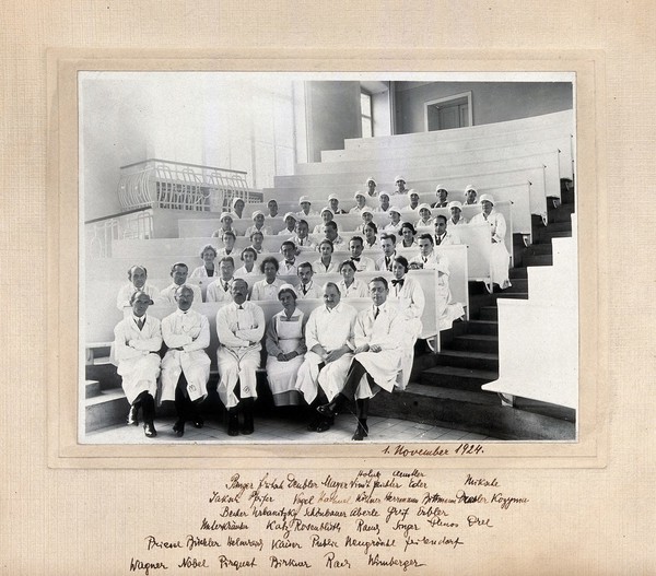 League of Nations, Vienna, 1924: Health section members. Photograph, 1924.