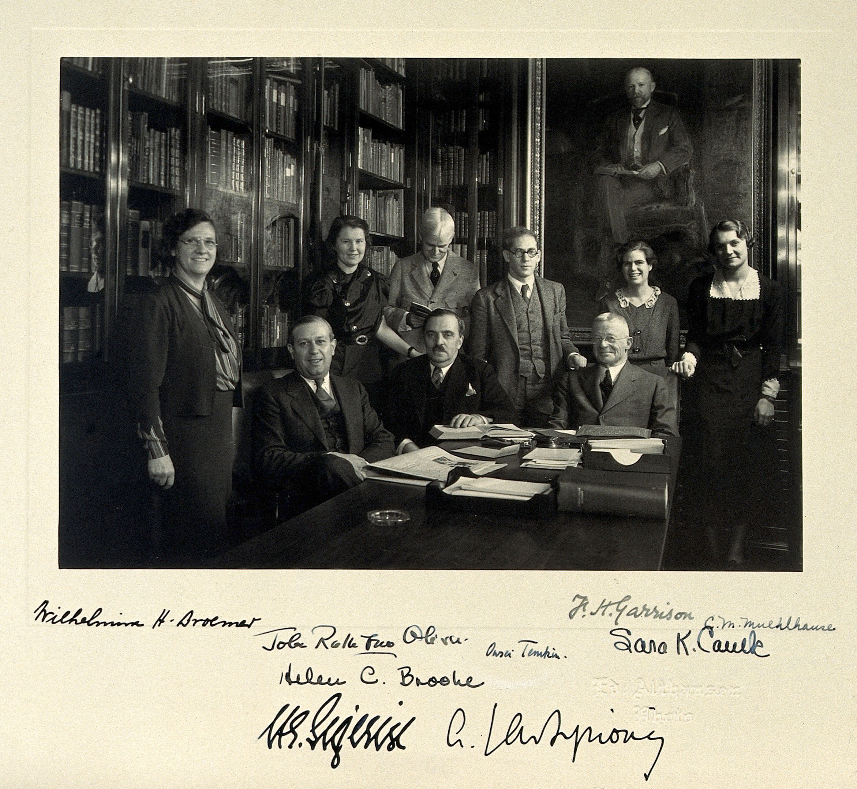 Johns Hopkins University Baltimore Arturo Castiglioni With Staff